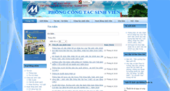 Desktop Screenshot of phongcongtacsinhvien.ufm.edu.vn