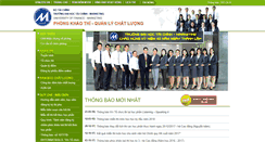 Desktop Screenshot of phongkhaothiquanlychatluong.ufm.edu.vn
