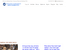 Tablet Screenshot of khoamarketing.ufm.edu.vn